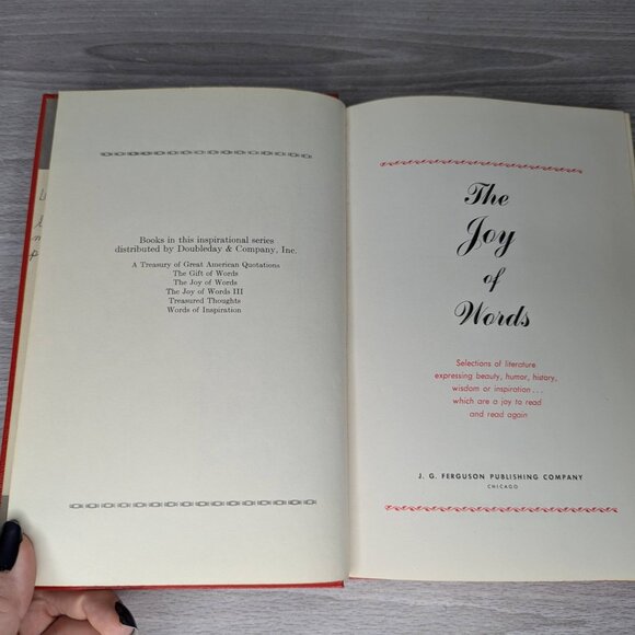 Vintage The Joy of Words Hard Cover Book Copyright 1960 - Picture 10 of 16